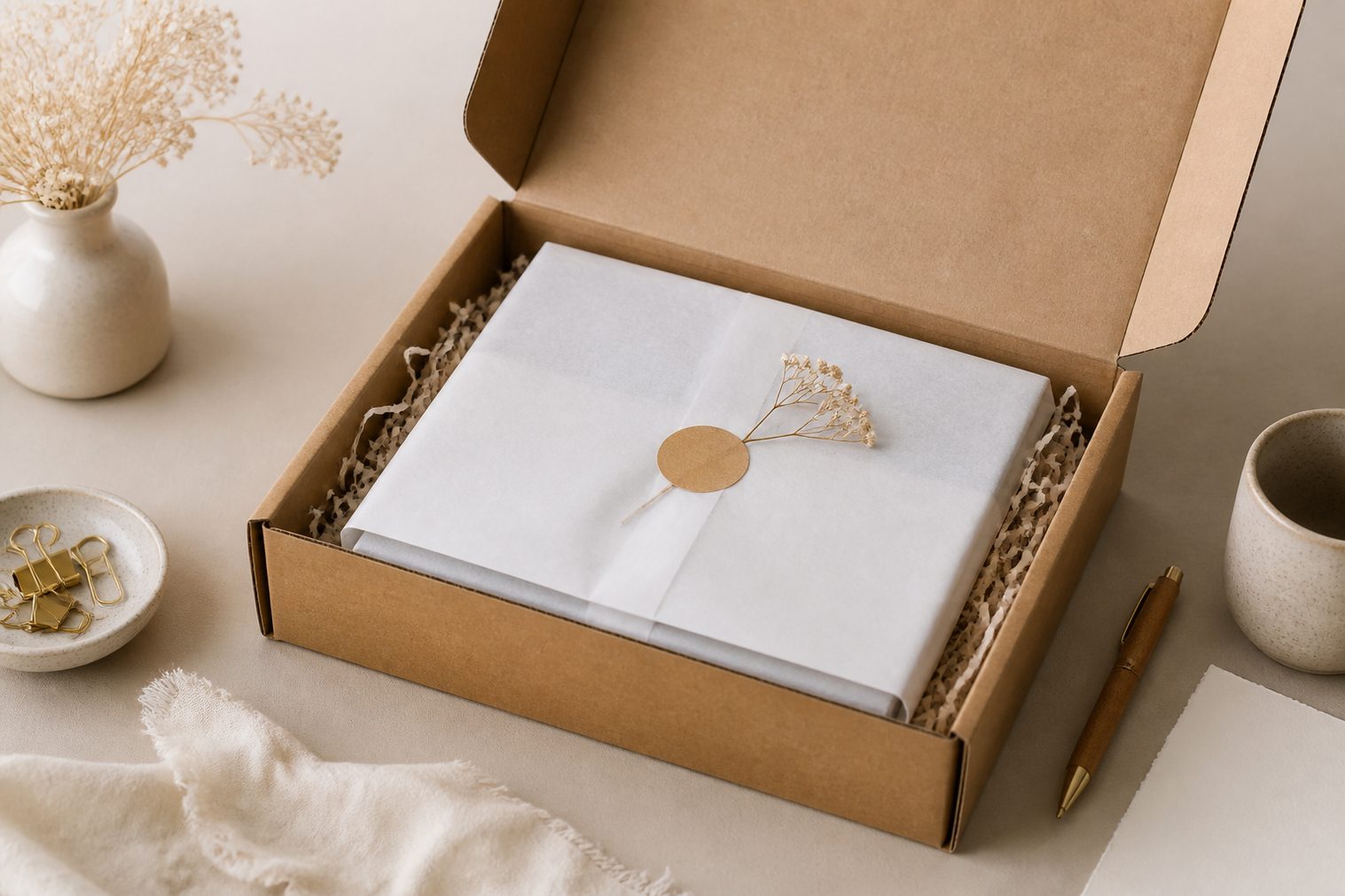 Packed stationery